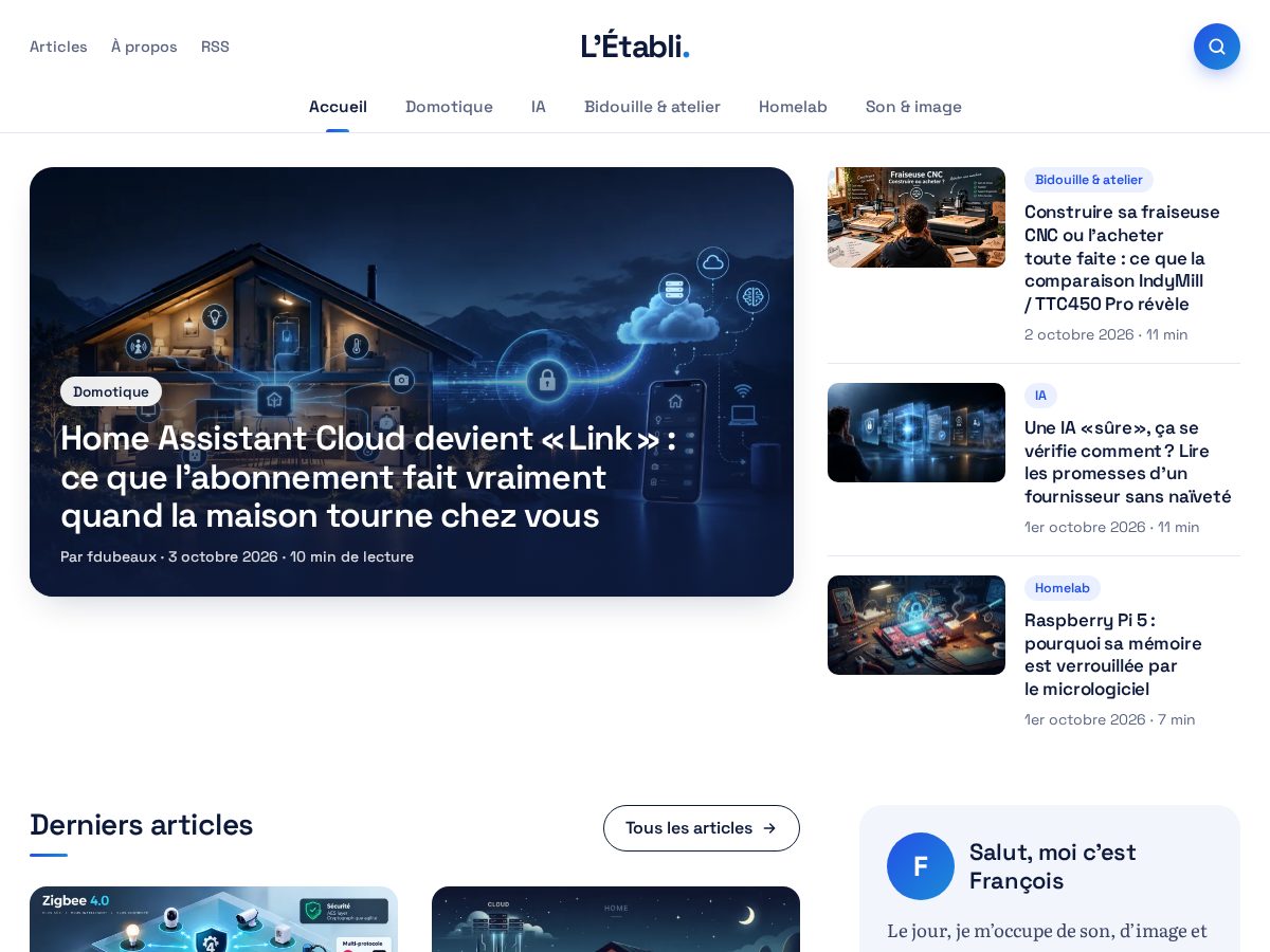 Landing-page snapshot of etabli.fyi