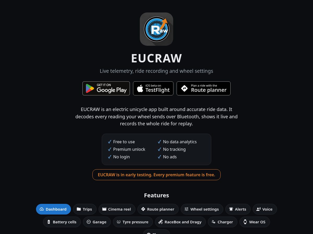 Landing-page snapshot of eucraw.com