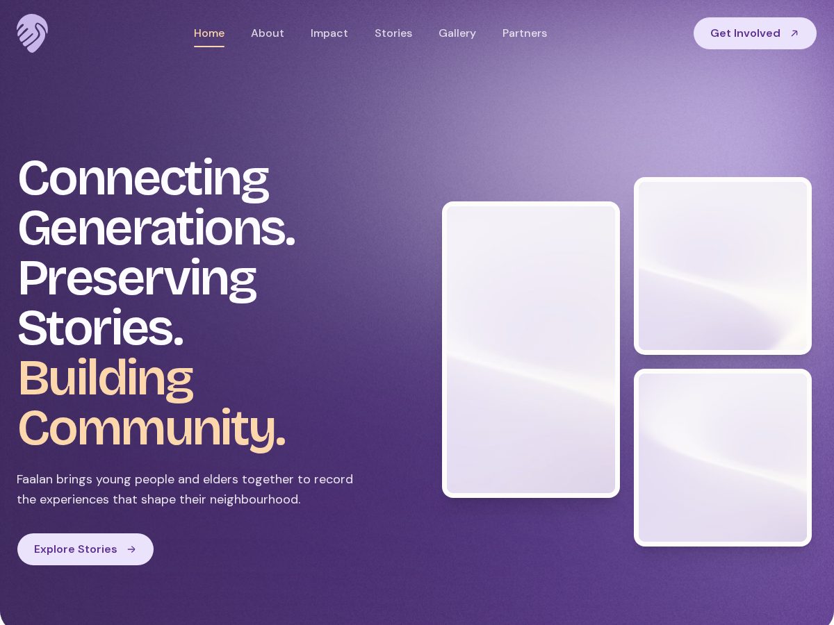 Landing-page snapshot of faalan.org