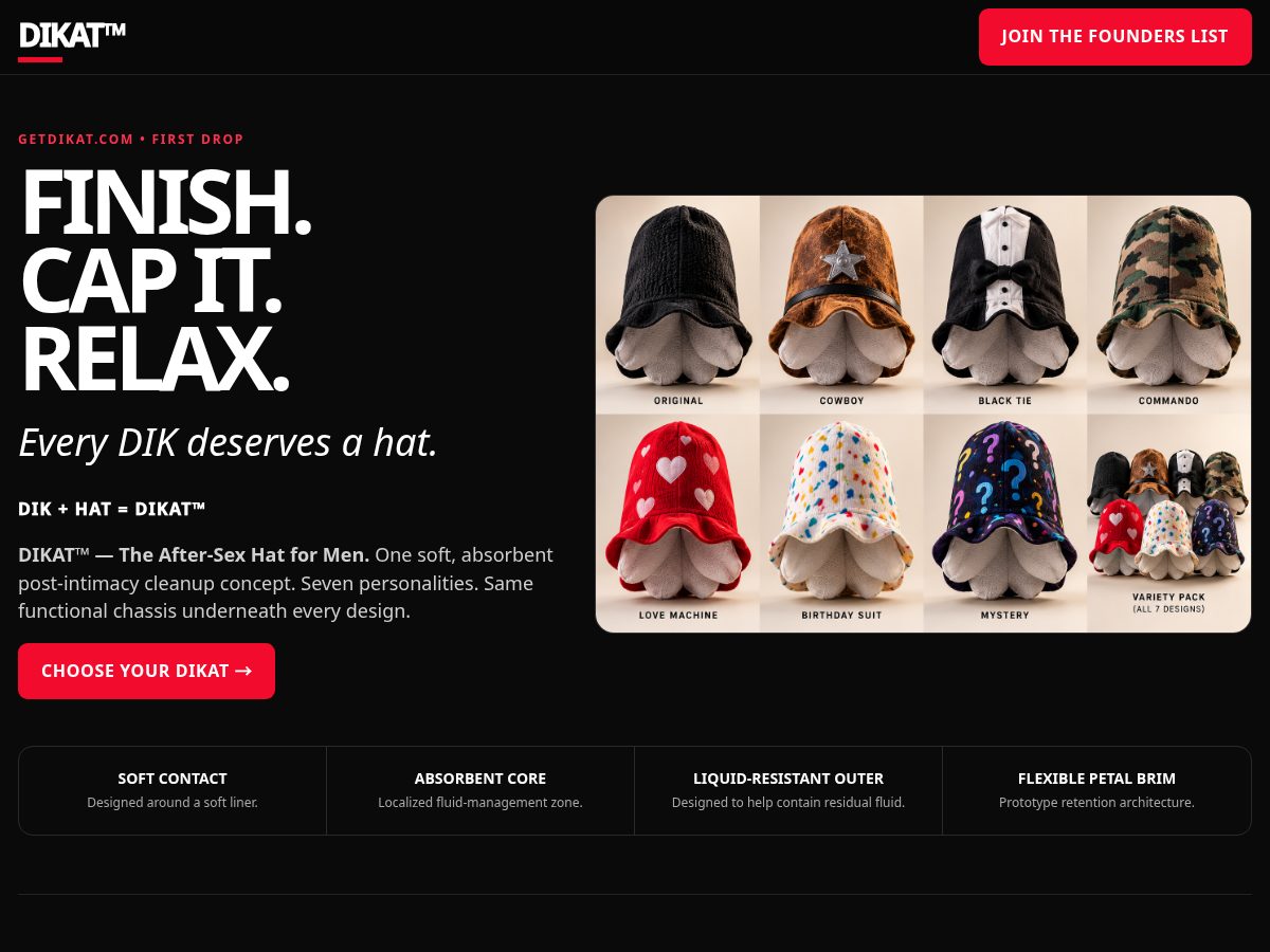 Landing-page snapshot of getdikat.com