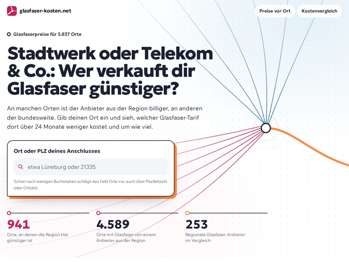 Landing-page snapshot of glasfaser-kosten.net