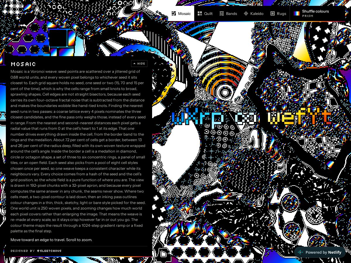 Landing-page snapshot of gleetching.xyz