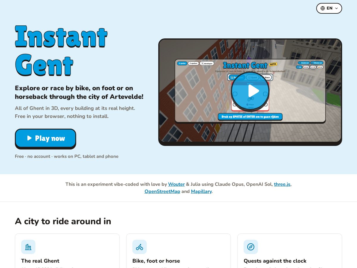 Landing-page snapshot of instantghent.com