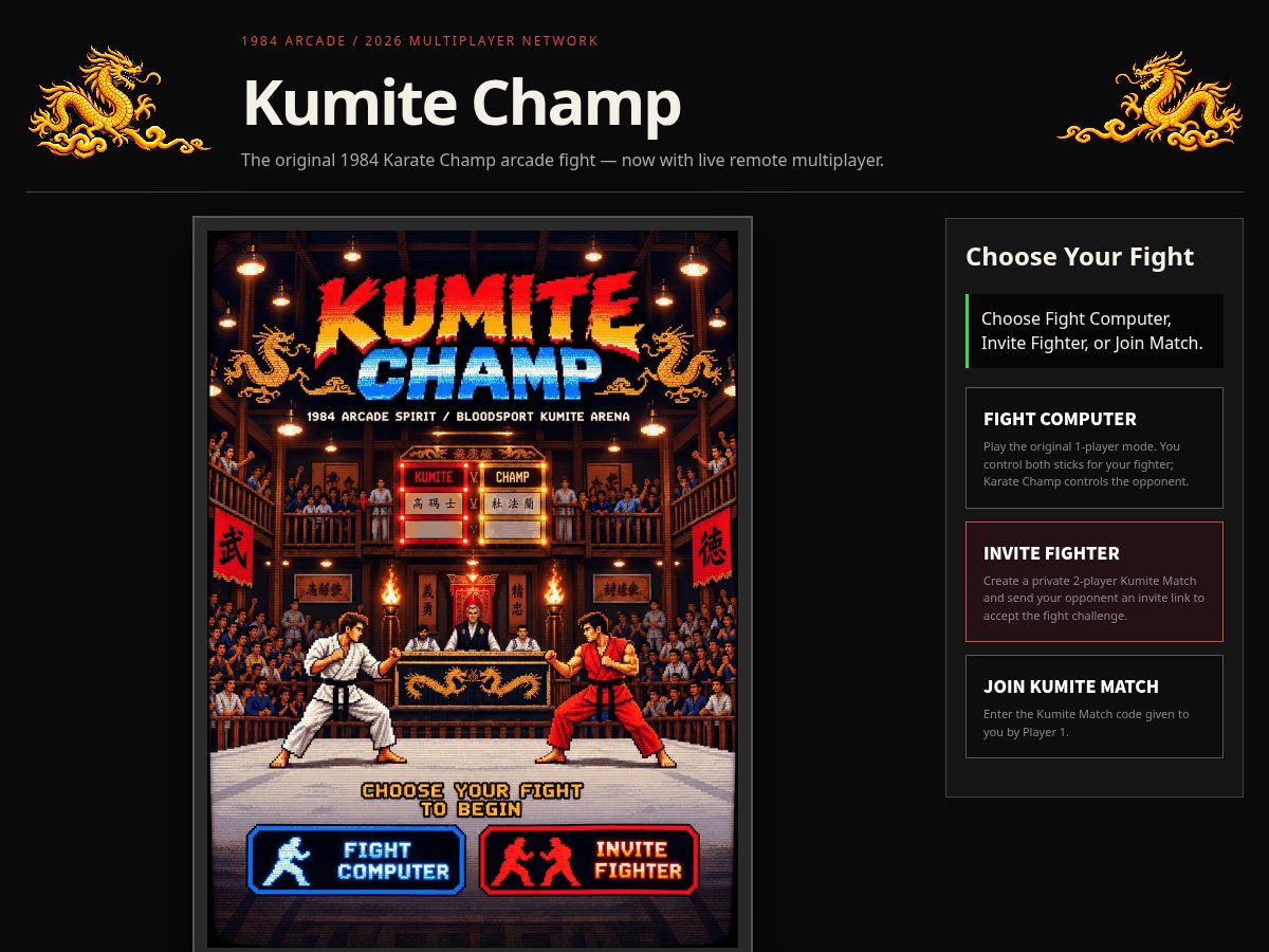 Landing-page snapshot of kumitechamp.com