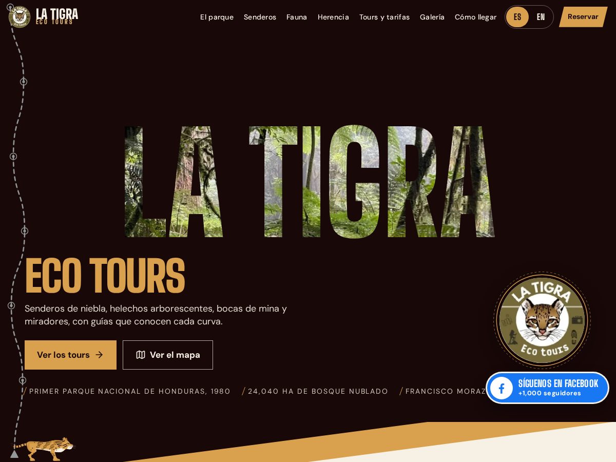 Landing-page snapshot of latigraecotour.com