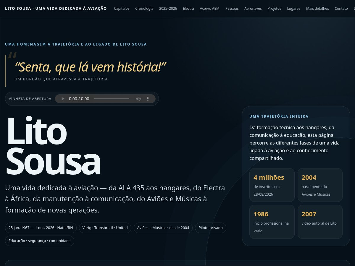 Landing-page snapshot of litosousa.com