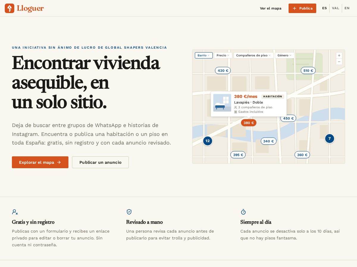 Landing-page snapshot of lloguer.org