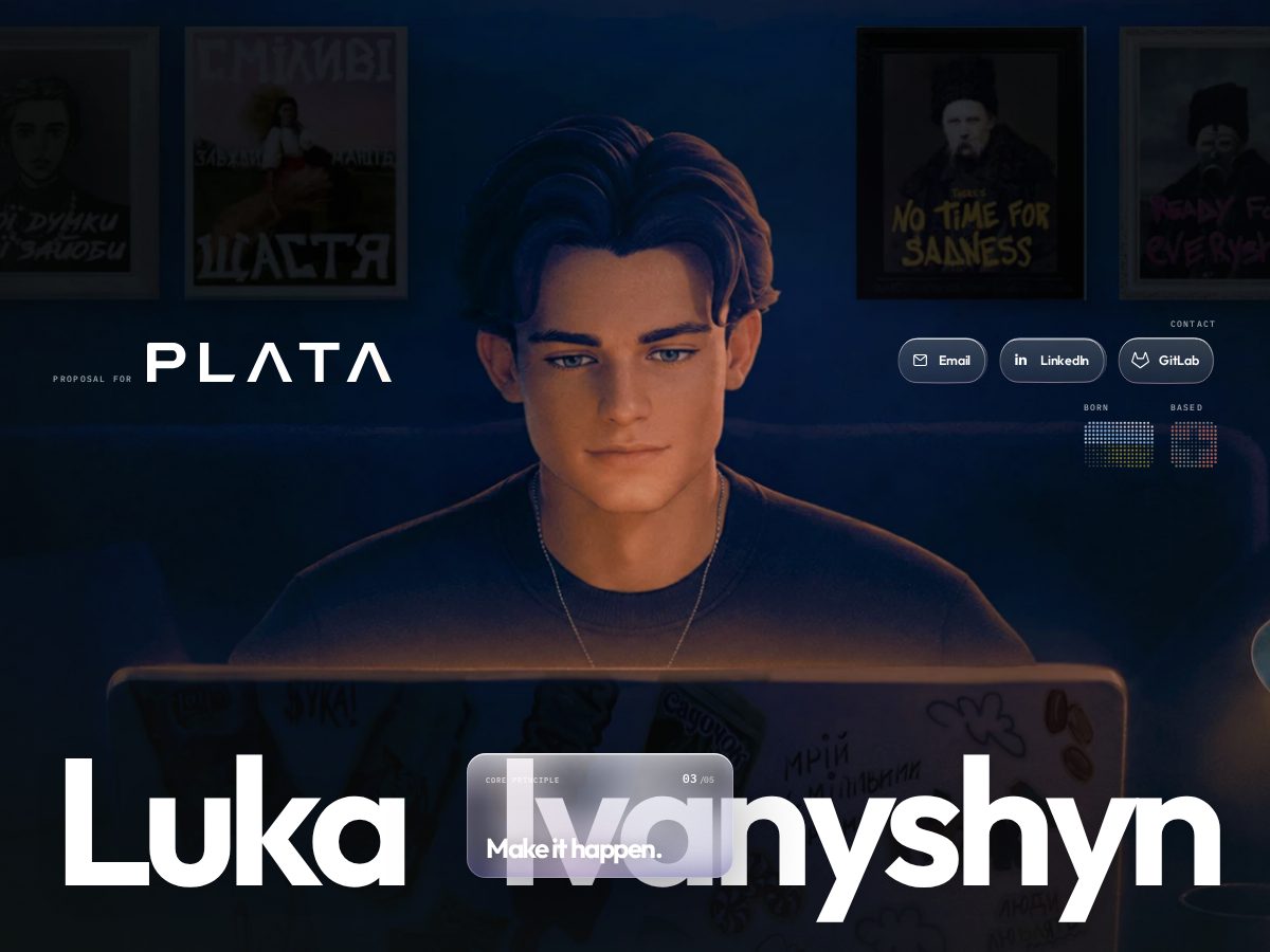 Landing-page snapshot of lukaivanyshyn.com