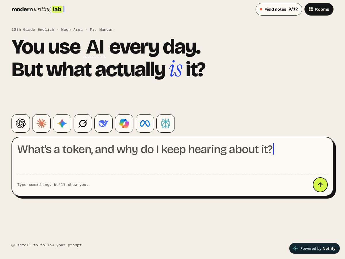 Landing-page snapshot of modernwritinglab.com