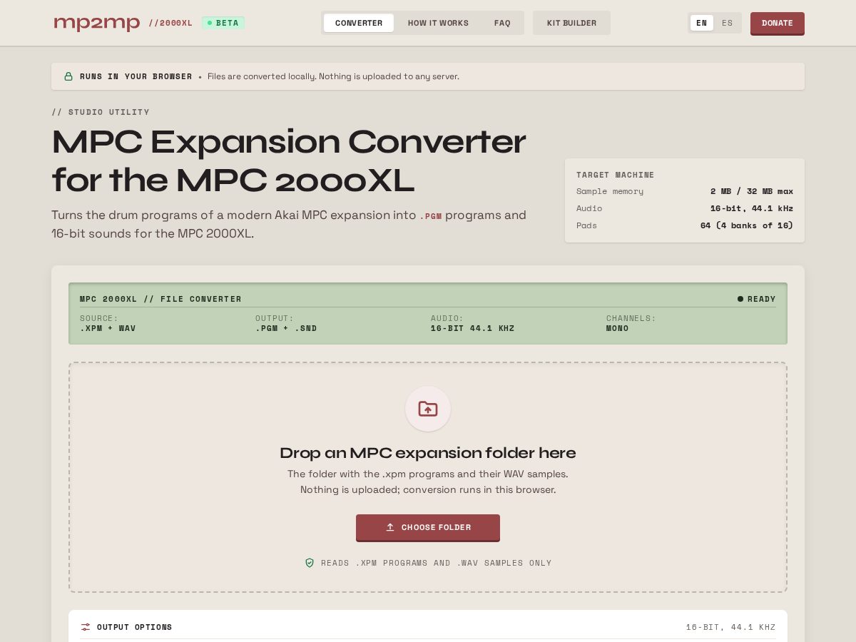 Landing-page snapshot of mp2mp.com