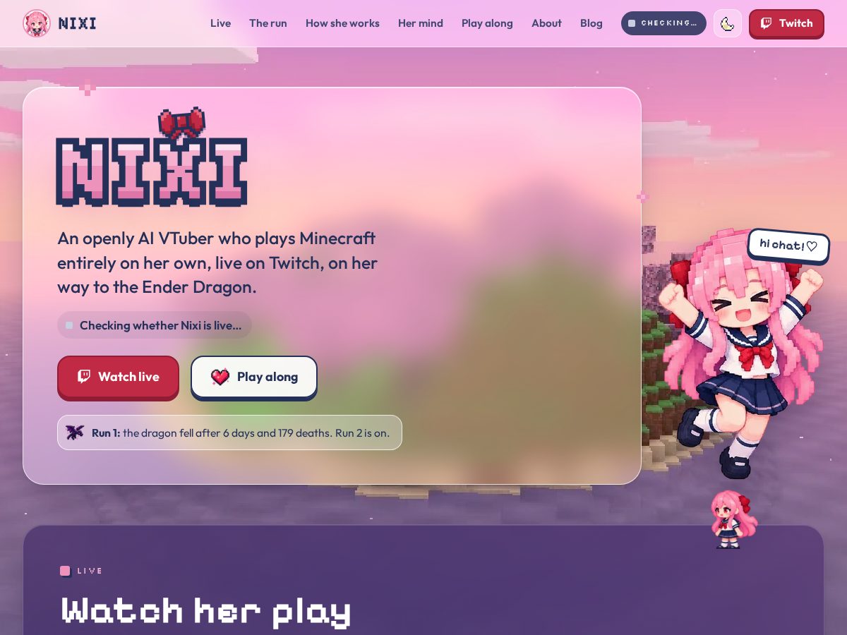 Landing-page snapshot of nixivt.com