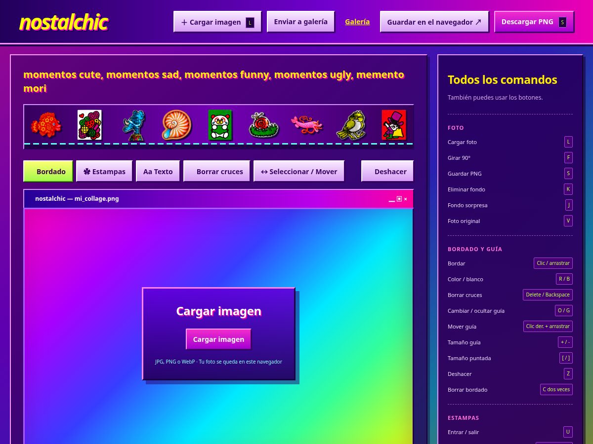 Landing-page snapshot of nostalchic.lat