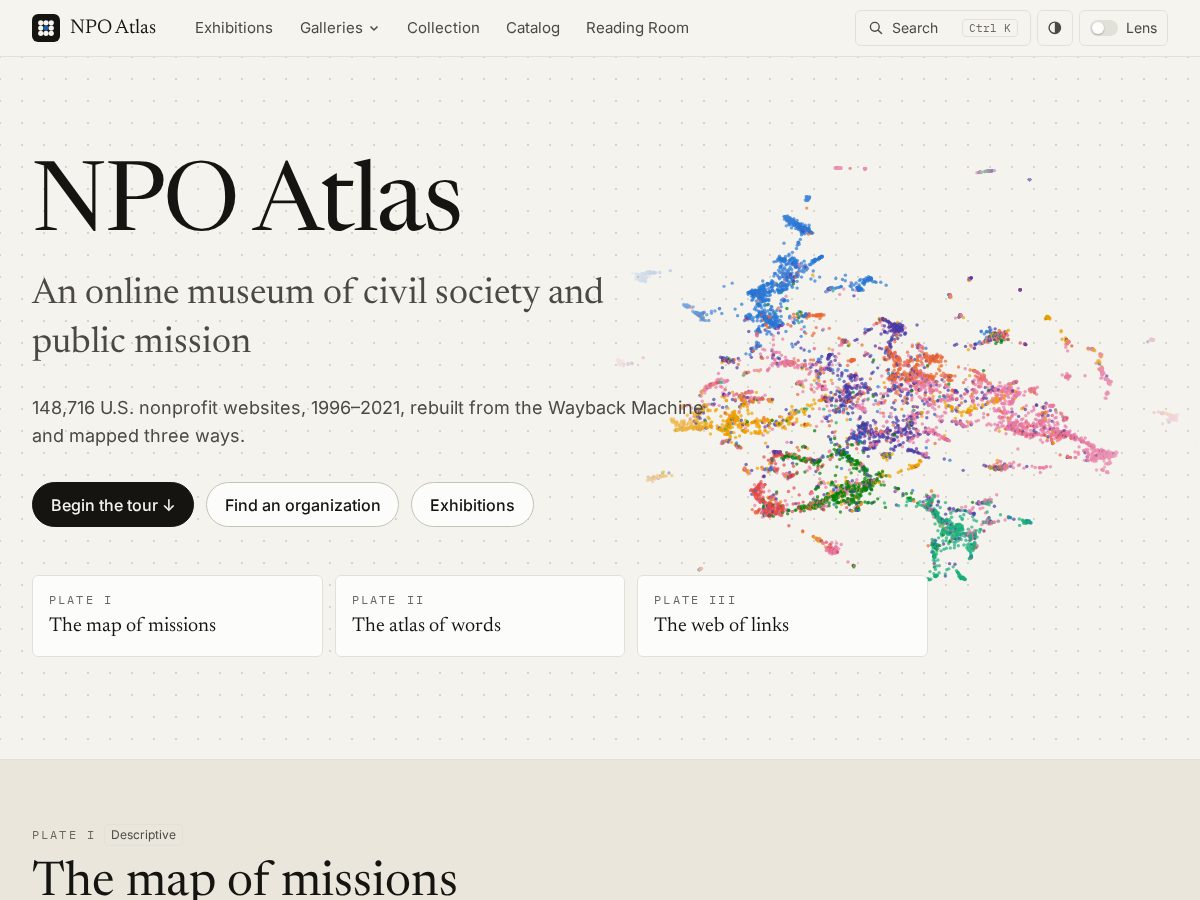 Landing-page snapshot of npoatlas.org