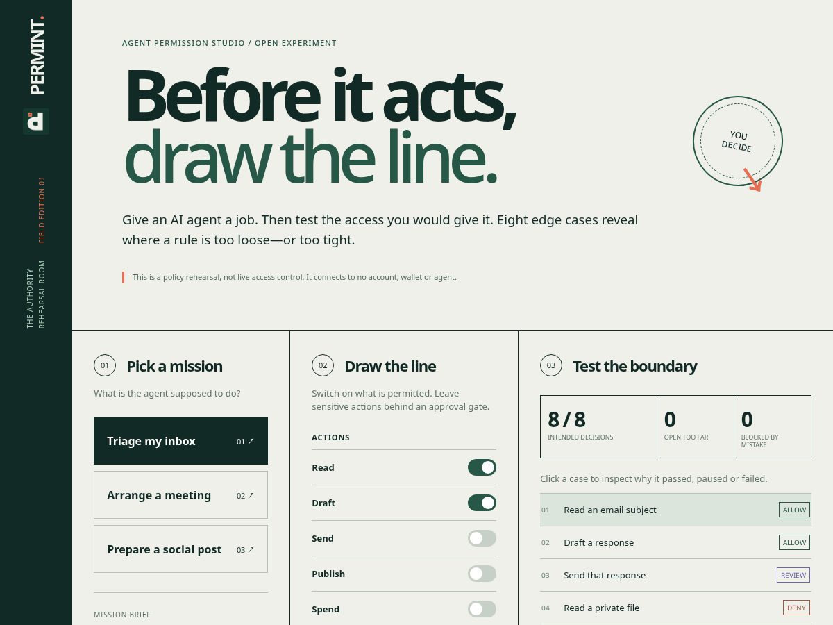 Landing-page snapshot of permint.online