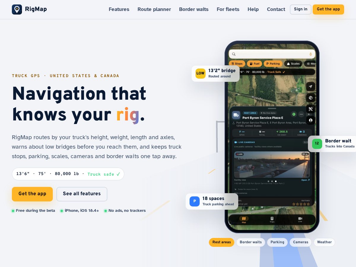 Landing-page snapshot of rigmap.org