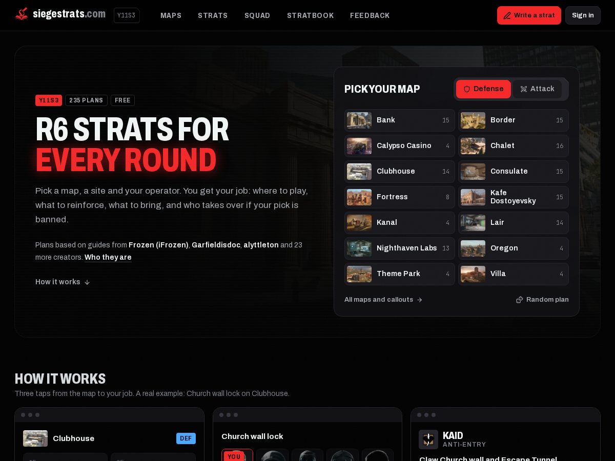 Landing-page snapshot of siegestrats.com
