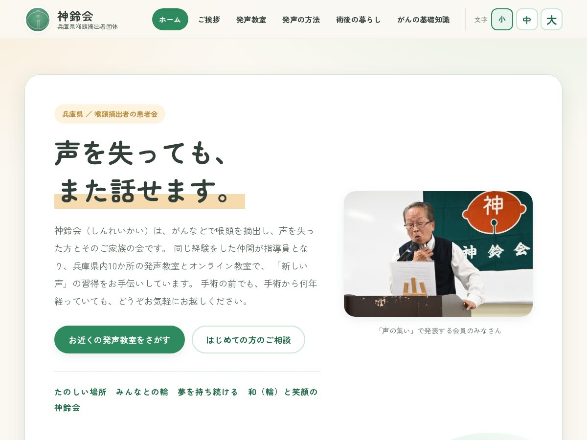 Landing-page snapshot of sinreikai.net