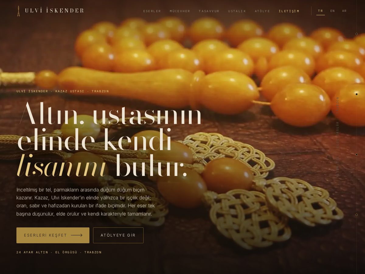Landing-page snapshot of ulviiskender.com