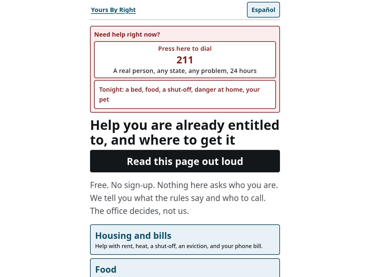 Landing-page snapshot of yoursbyright.org