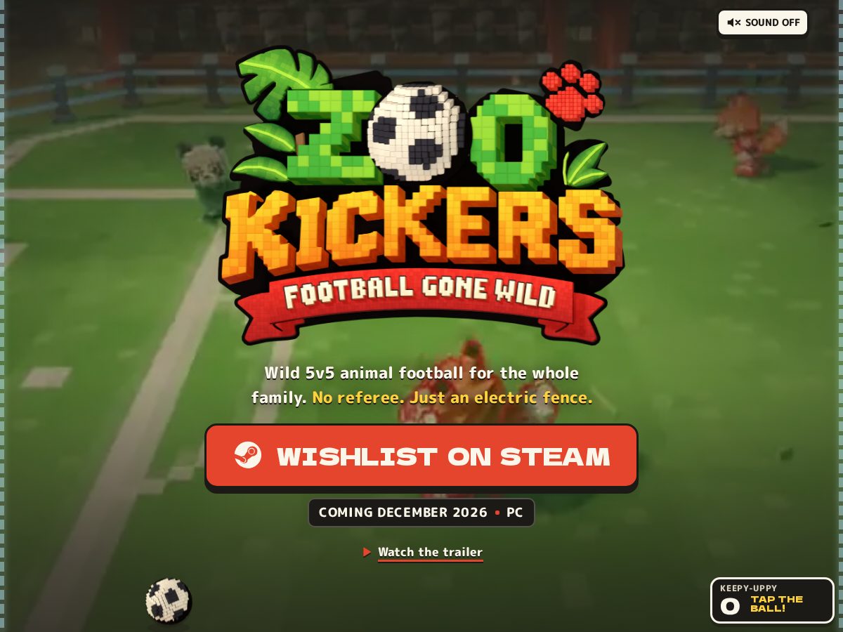 Landing-page snapshot of zookickers.com