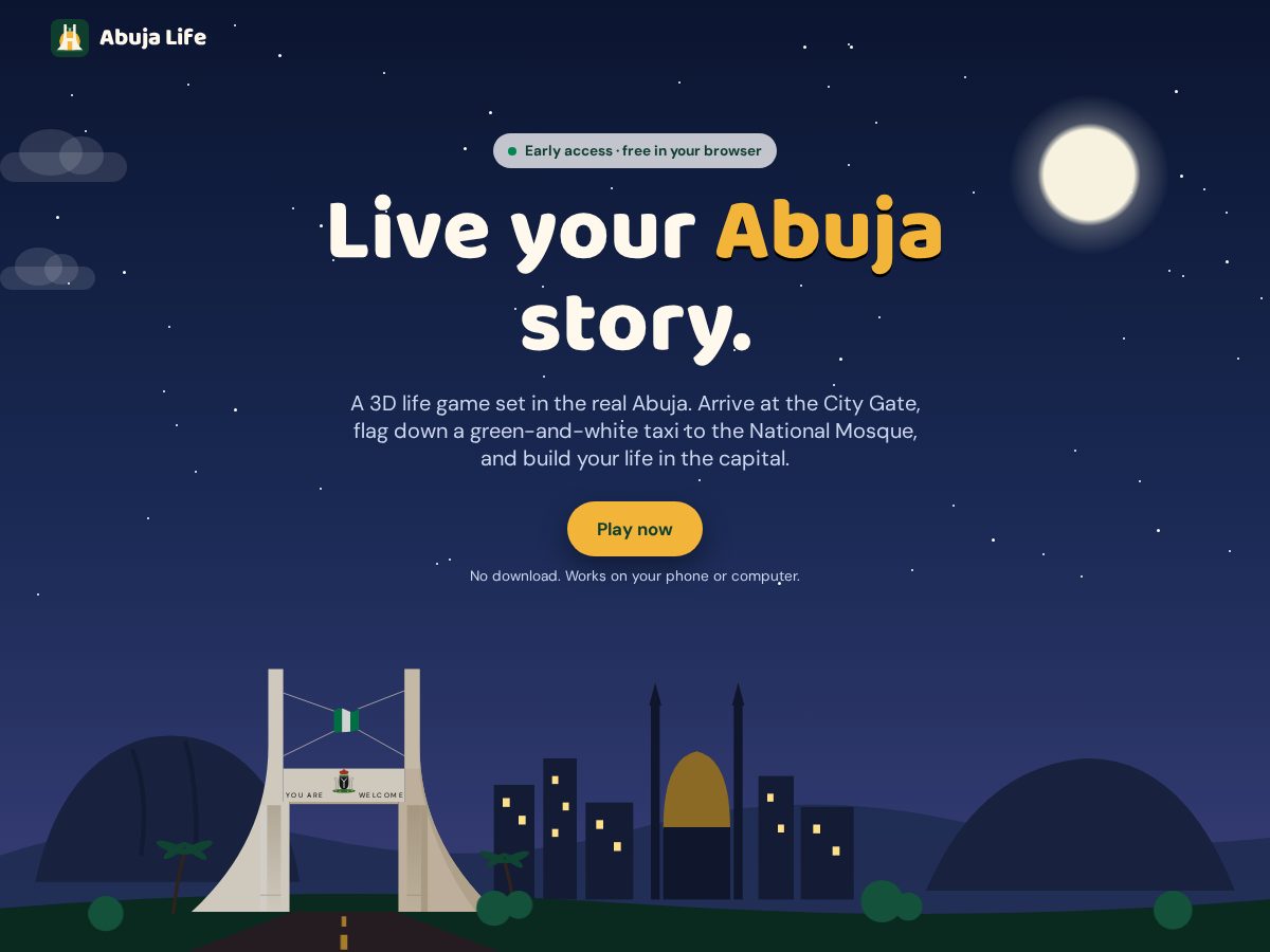 Landing-page snapshot of abjlife.app