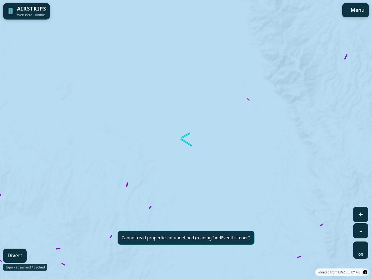 Landing-page snapshot of airstrips.app