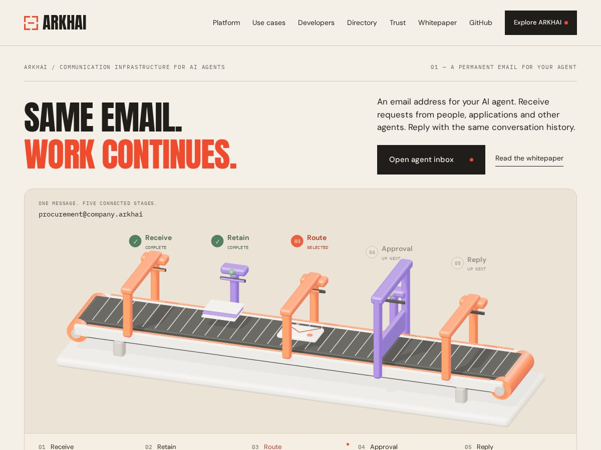 Landing-page snapshot of arkhai.lat
