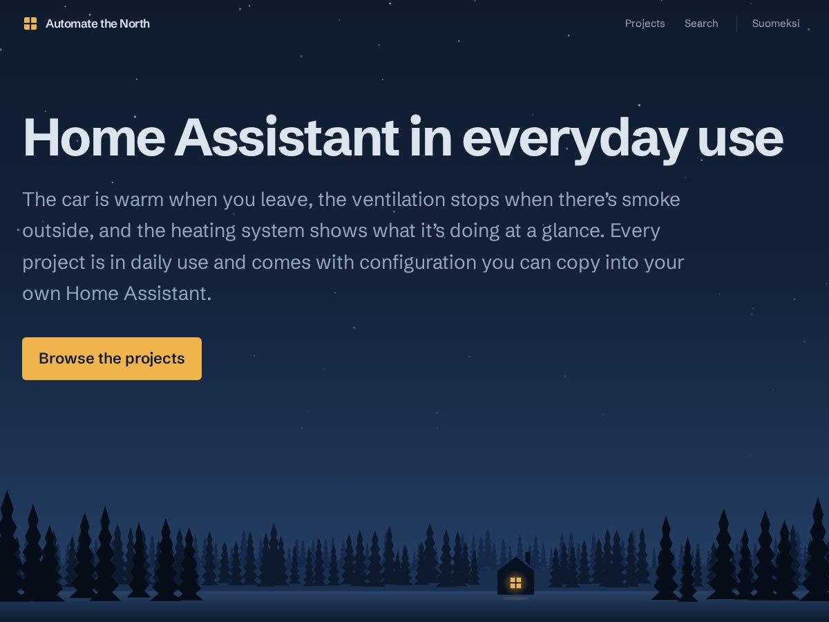 Landing-page snapshot of automatethenorth.com