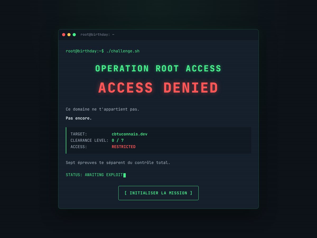 Landing-page snapshot of cbtuconnais.dev
