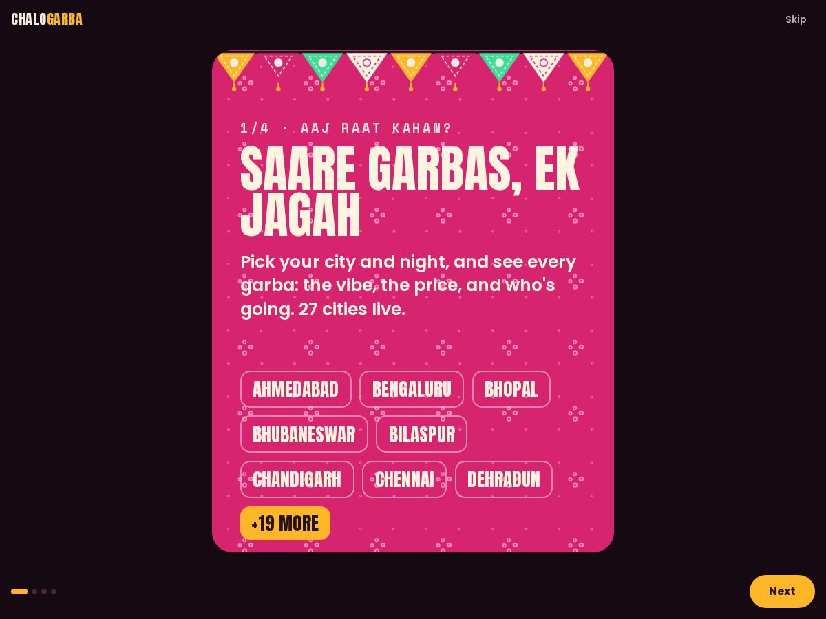 Landing-page snapshot of chalogarba.app