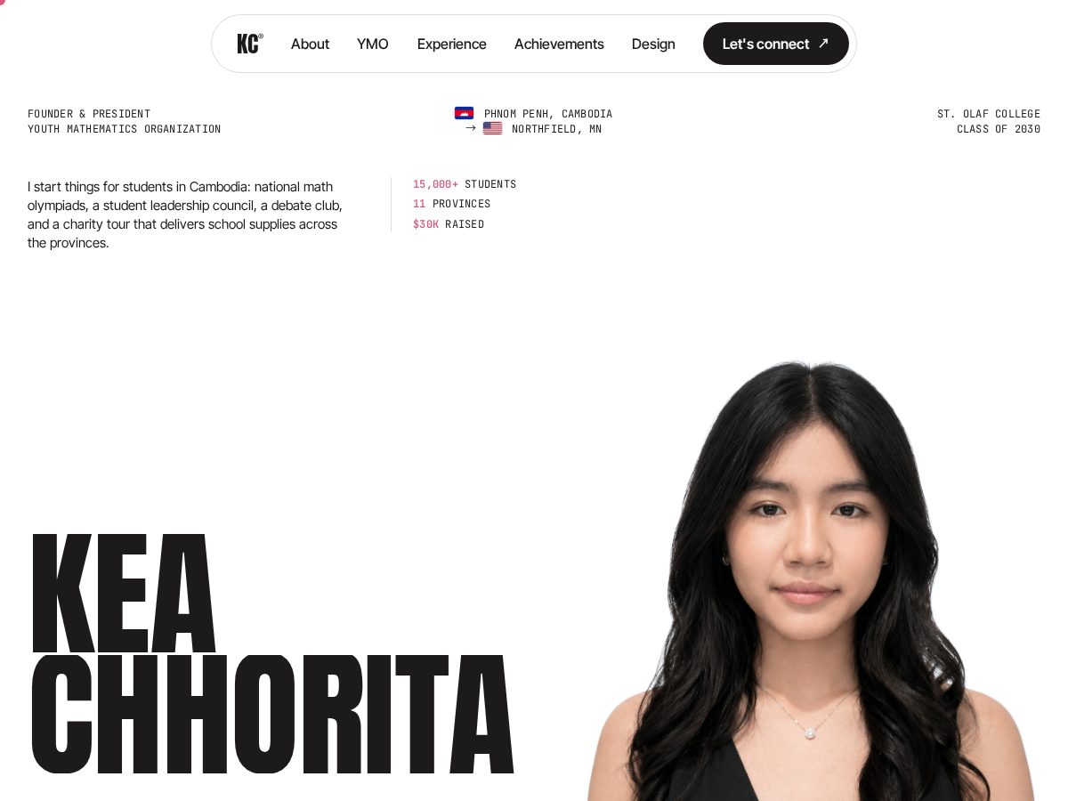 Landing-page snapshot of chhorita.com
