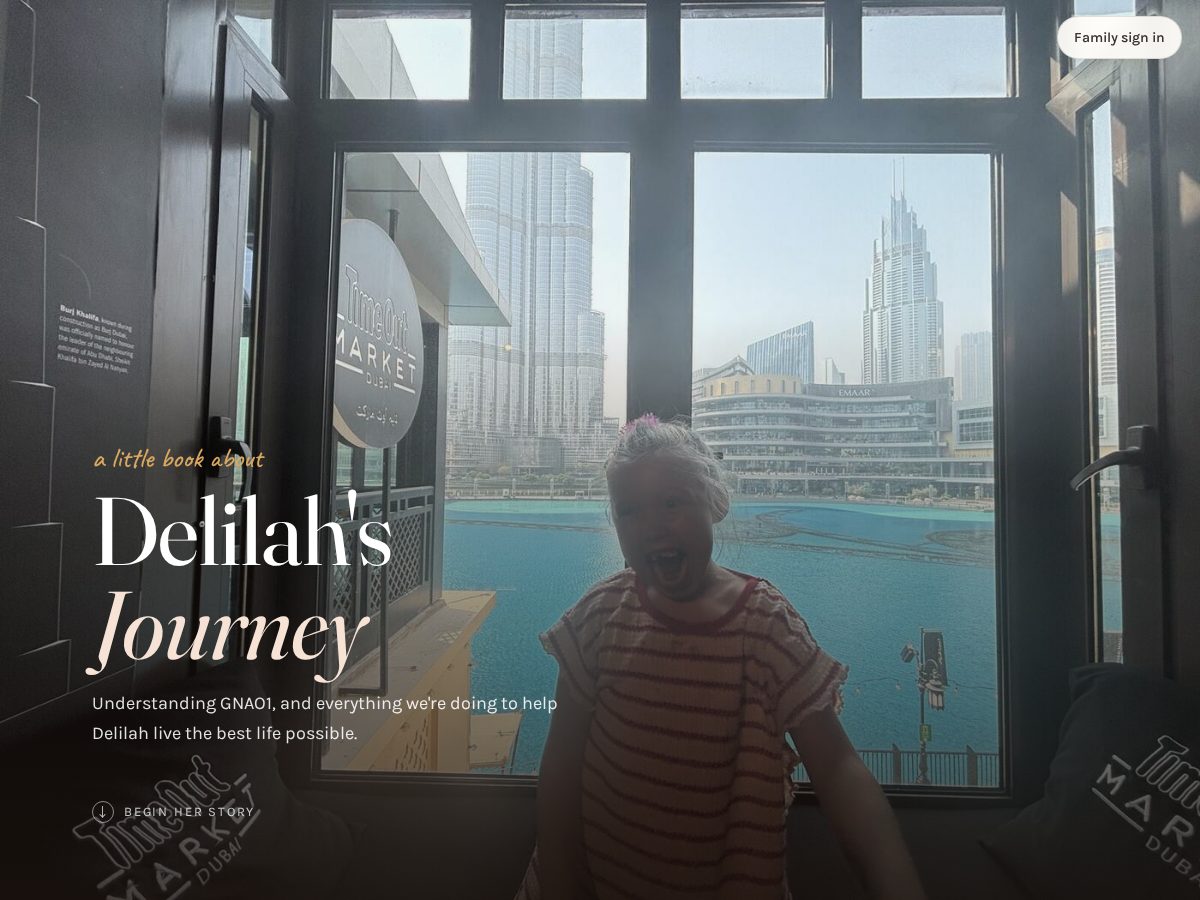 Landing-page snapshot of delilahwilliams.app