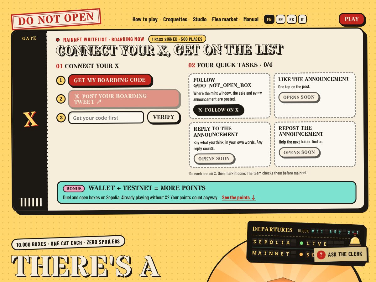 Landing-page snapshot of do-not-open.app