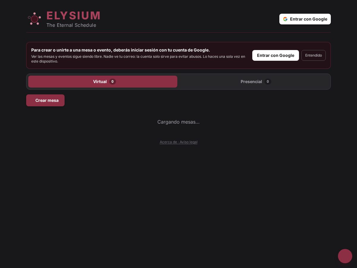 Landing-page snapshot of eternalschedule.com