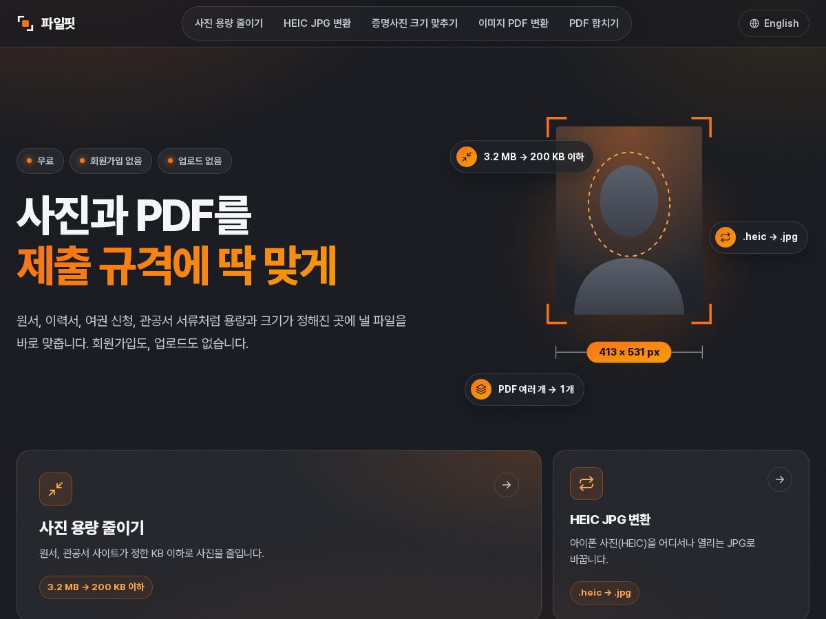 Landing-page snapshot of filefit.net