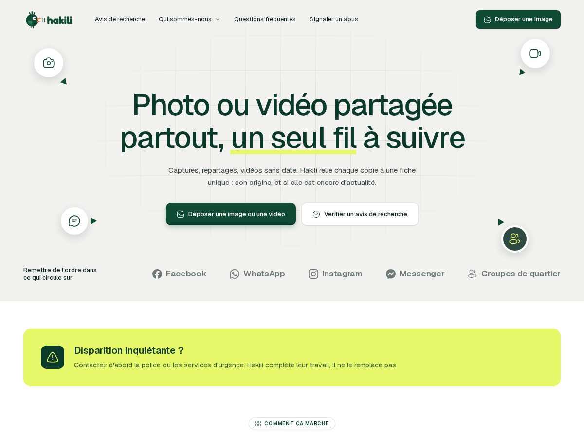 Landing-page snapshot of hakili.link