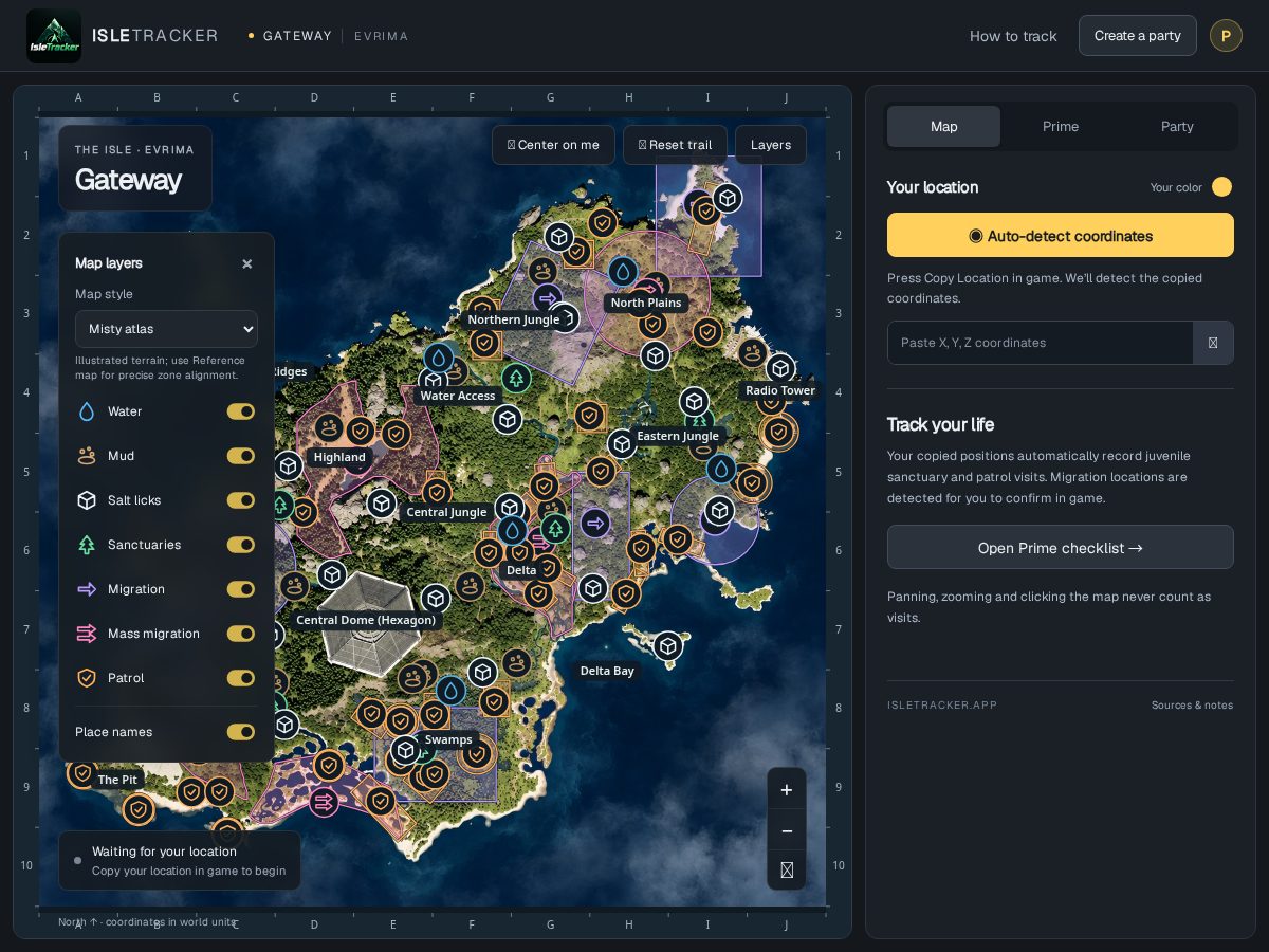 Landing-page snapshot of isletracker.app