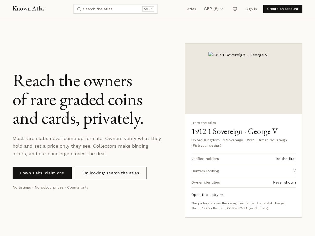 Landing-page snapshot of knownatlas.com