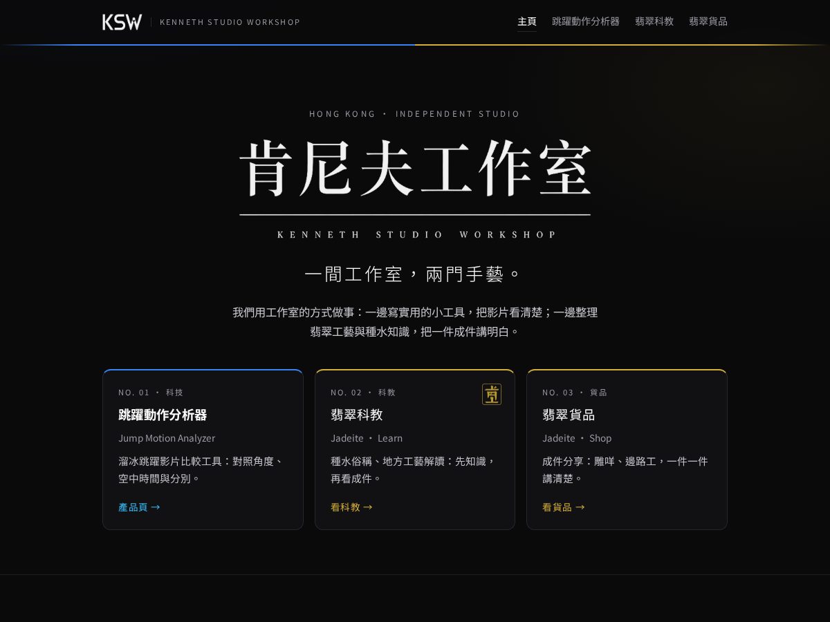 Landing-page snapshot of ksworkshop.world