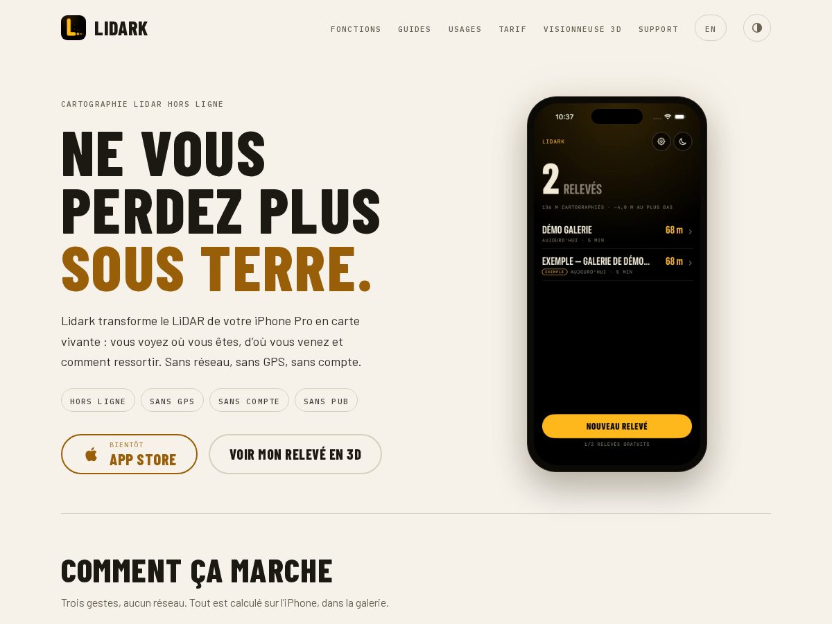 Landing-page snapshot of lidark.app