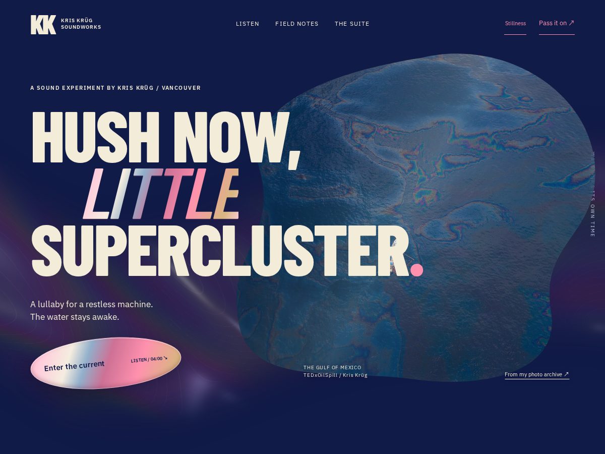 Landing-page snapshot of littlesupercluster.com
