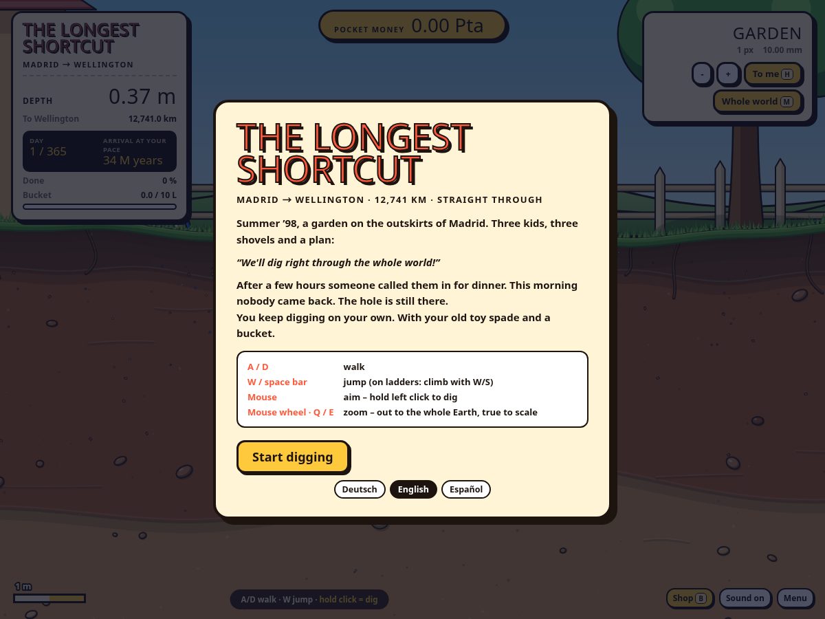 Landing-page snapshot of longestshortcut.com