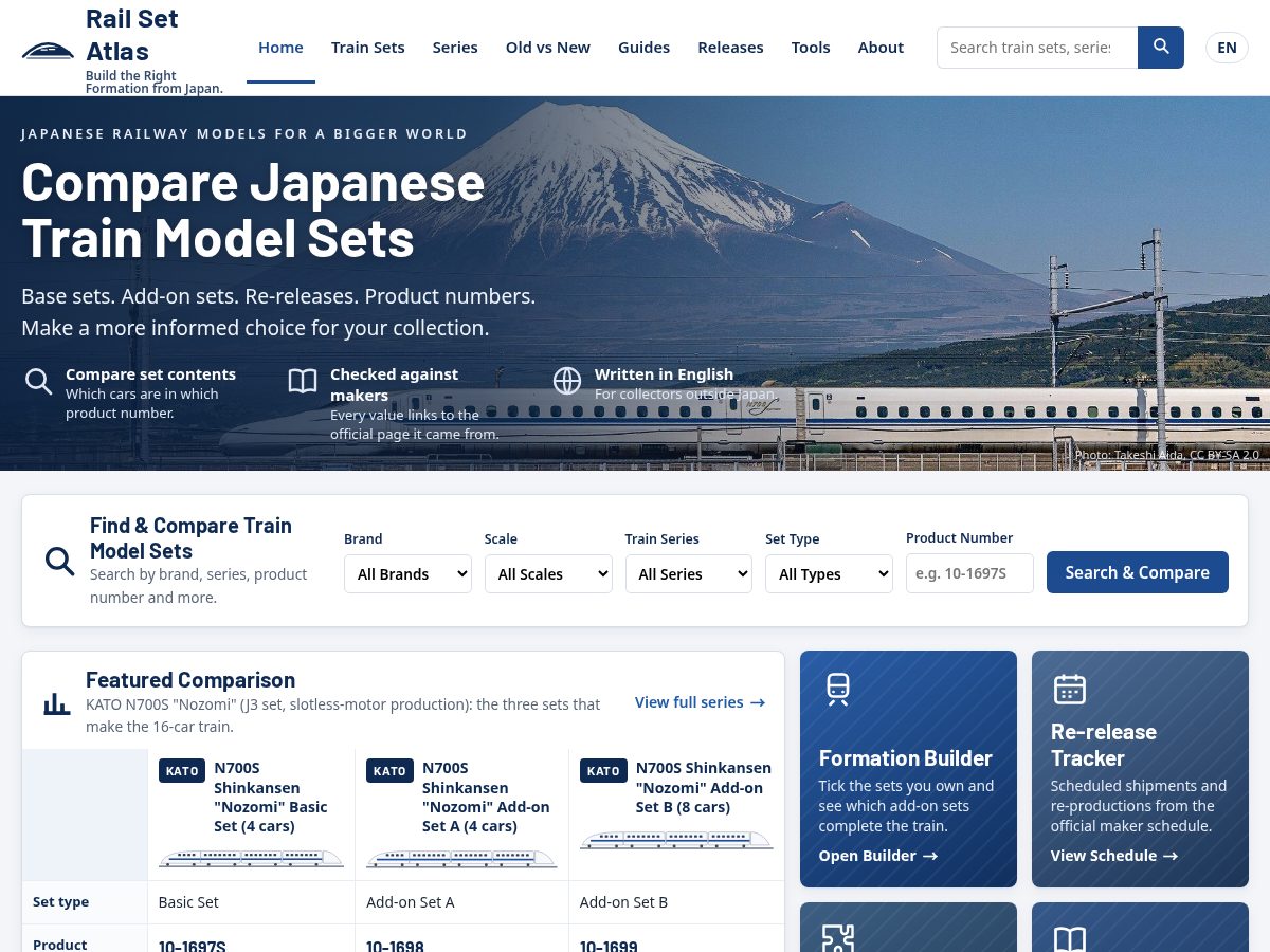 Landing-page snapshot of railsetatlas.com