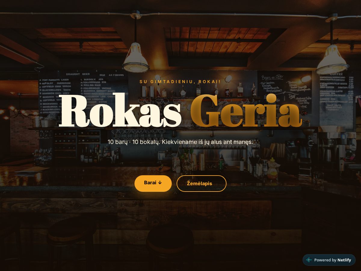 Landing-page snapshot of rokasgeriaalubaruose.live