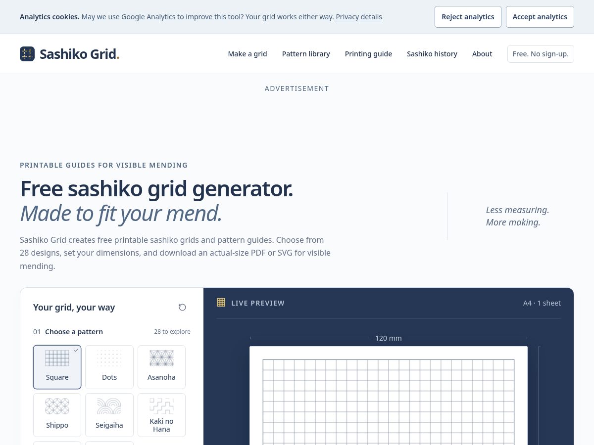 Landing-page snapshot of sashikogrid.com