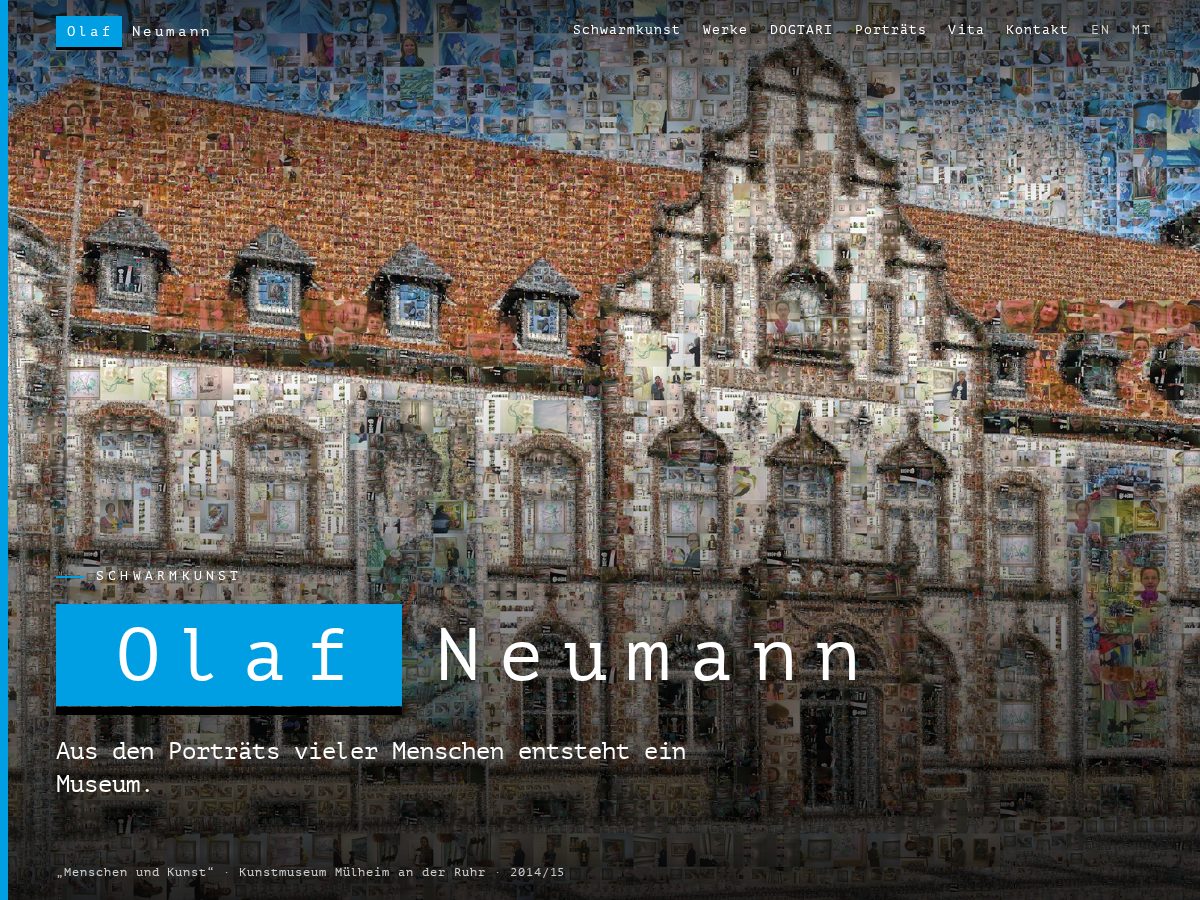 Landing-page snapshot of schwarmkunst.art