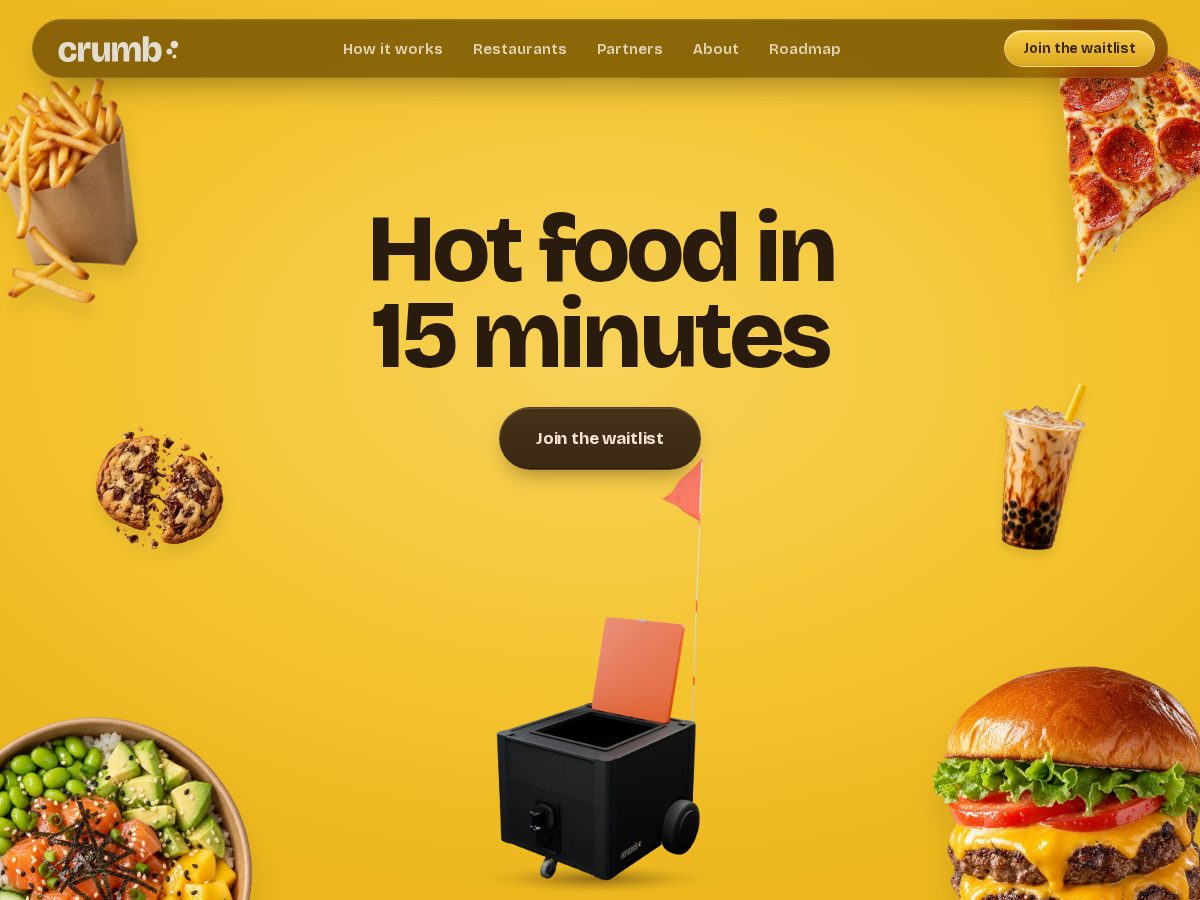 Landing-page snapshot of scu.delivery