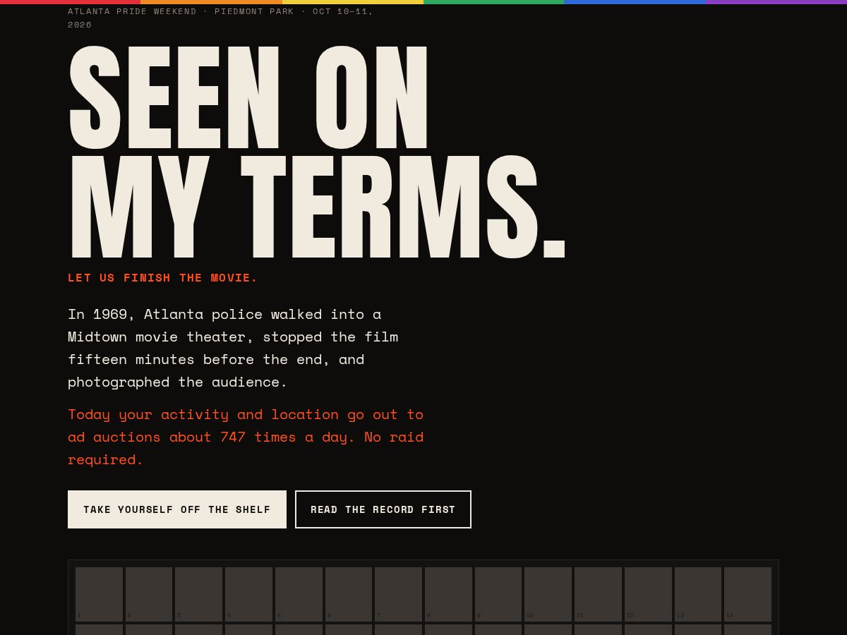 Landing-page snapshot of seenonmyterms.com