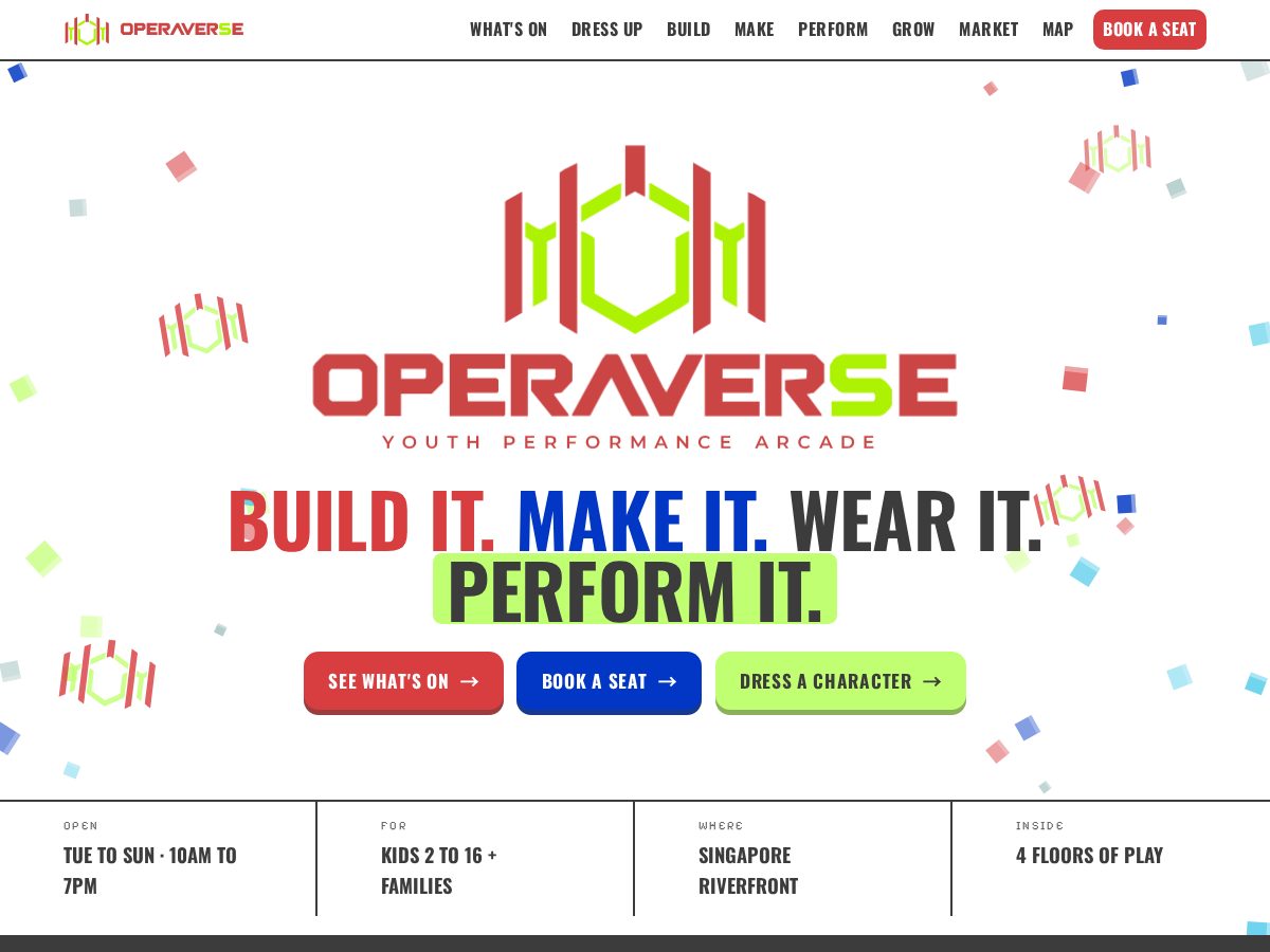 Landing-page snapshot of sgoperaverse.com