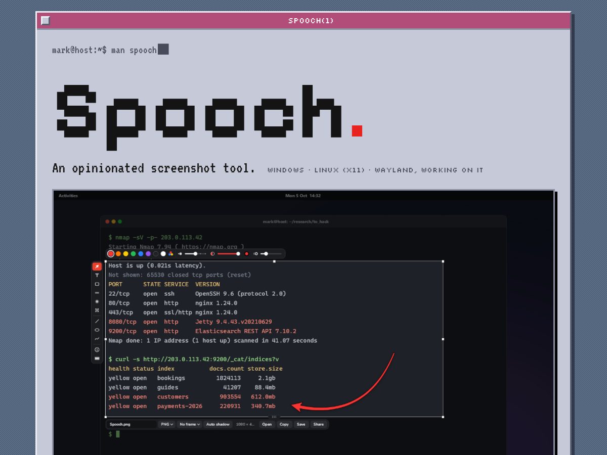 Landing-page snapshot of spooch.app
